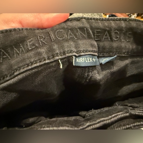 American Eagle Outfitters AirFlex Jeans Athletic Skinny Black Denim Size 29x30 - Picture 5 of 5